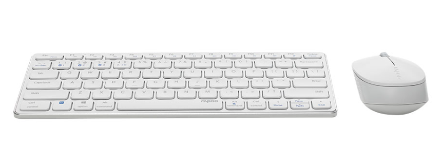 RAPOO 9050M Multi-mode Wireless Keyboard & Mouse White RAPOO 9050M Multi-mode Wireless Keyboard & Mouse White - รูปที่ 2