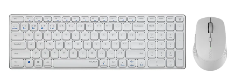 RAPOO 9350M Wireless Keyboard & Mouse WHITE