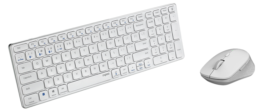RAPOO 9350M Wireless Keyboard & Mouse WHITE RAPOO 9350M Wireless Keyboard & Mouse WHITE - รูปที่ 2